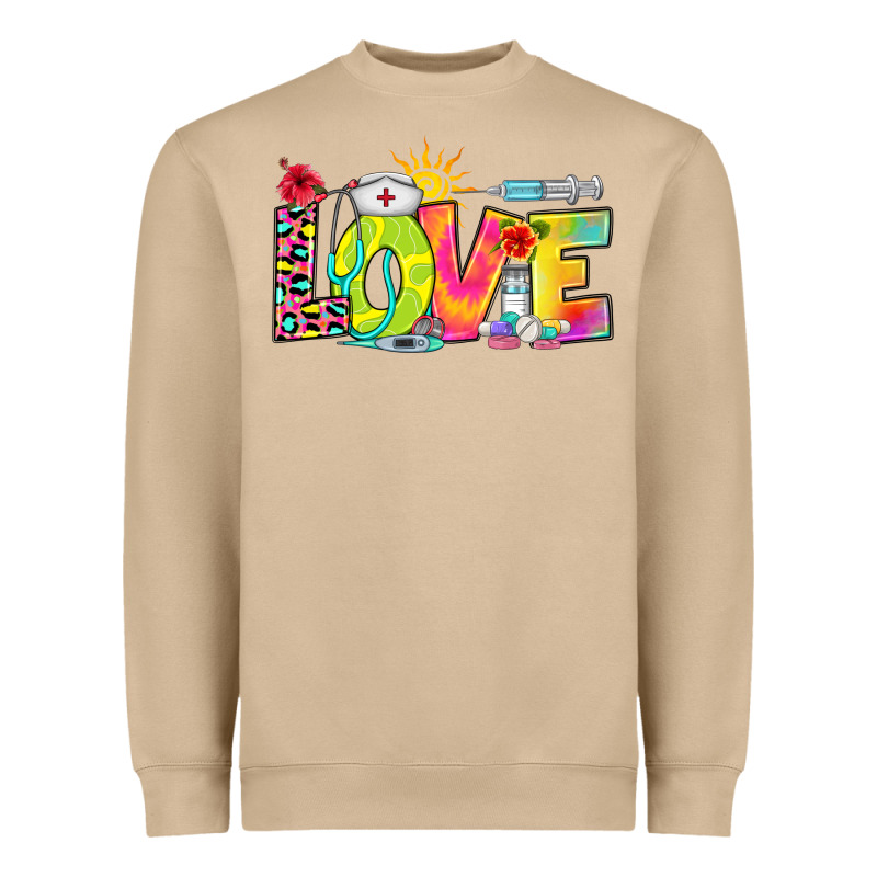 Love Nurse Summer Heavyweight Sweatshirt by RanaPortraitStore | Teevron