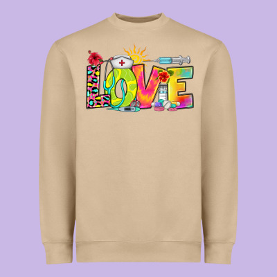 Heavyweight Sweatshirt love nurse summer
