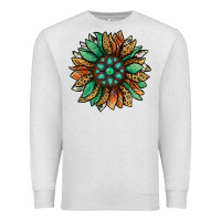 Oatmeal Heather thanksgiving fall sunflower Premium Sweatshirt - Jasminsmagicworld