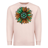 Pale Pink thanksgiving fall sunflower Premium Sweatshirt - Jasminsmagicworld