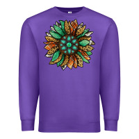Purple thanksgiving fall sunflower Premium Sweatshirt - Jasminsmagicworld
