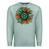 Seafoam thanksgiving fall sunflower Premium Sweatshirt - Jasminsmagicworld