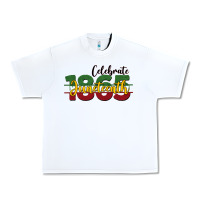 White celebrate juneteenth1865 Urban Heavy Tee - BarkalooDesign
