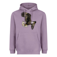 Lavender White Headed Eagle Heavyweight Hoodie - LillyAllenDesigns