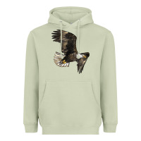 Matcha White Headed Eagle Heavyweight Hoodie - LillyAllenDesigns