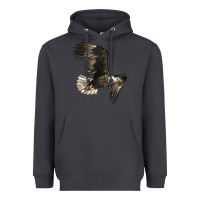 Smoke White Headed Eagle Heavyweight Hoodie - LillyAllenDesigns