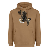 Toasted Coconut White Headed Eagle Heavyweight Hoodie - LillyAllenDesigns