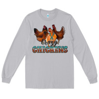 Moon Dust crazychickens Long Sleeve Tee - CowhideDigitalArt