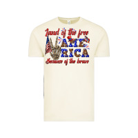 Vintage Arctic land of the free america because of the brave Vintage Tee - texasbilliewilder