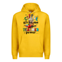 Lemon coffee gives me teacher power Premium Hoodie - NancyCooperArtShop