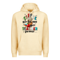 Pina Colada coffee gives me teacher power Premium Hoodie - NancyCooperArtShop