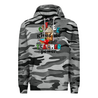 Slate Camo coffee gives me teacher power Premium Hoodie - NancyCooperArtShop