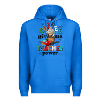True Royal coffee gives me teacher power Premium Hoodie - NancyCooperArtShop