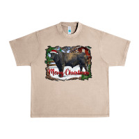 French Oak merry christmas black angus bull and farm Urban Heavy Tee - RanaPortraitStore