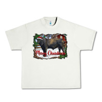Pistachio merry christmas black angus bull and farm Urban Heavy Tee - RanaPortraitStore