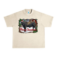 Sandshell merry christmas black angus bull and farm Urban Heavy Tee - RanaPortraitStore