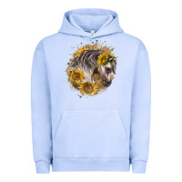 Pigment Grape Ice arabian horse with sunflowers Urban Hoodie - LillyAllenDesigns