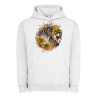 Pigment Lunar Rock arabian horse with sunflowers Urban Hoodie - LillyAllenDesigns