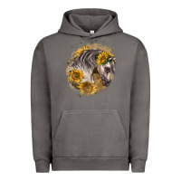 Pigment Tornado arabian horse with sunflowers Urban Hoodie - LillyAllenDesigns