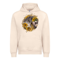 Sandshell arabian horse with sunflowers Urban Hoodie - LillyAllenDesigns
