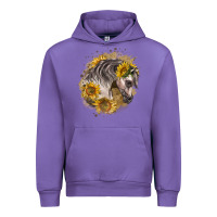 Tulip arabian horse with sunflowers Urban Hoodie - LillyAllenDesigns
