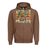 Chestnut be the light matthew 5 14 Zipper Hoodie - JahusDesignShop