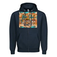Navy be the light matthew 5 14 Zipper Hoodie - JahusDesignShop
