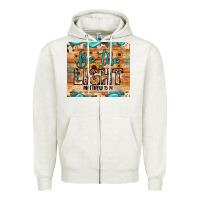 Oatmeal Heather be the light matthew 5 14 Zipper Hoodie - JahusDesignShop