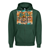 Sports Green be the light matthew 5 14 Zipper Hoodie - JahusDesignShop