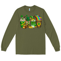 Army Green st. patricks day coffee drinks Long Sleeve Tee - Neo Western