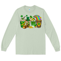 Matcha st. patricks day coffee drinks Long Sleeve Tee - Neo Western