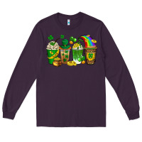 Plum st. patricks day coffee drinks Long Sleeve Tee - Neo Western