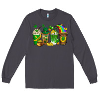 Smoke st. patricks day coffee drinks Long Sleeve Tee - Neo Western