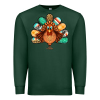 Sports Green thanksgiving turkey Premium Sweatshirt - Jasminsmagicworld