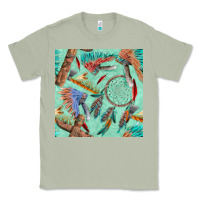Matcha pipe tomahawk dreamcatcher headdress seamless patt Classic Tee - FaDigitalArtStudio