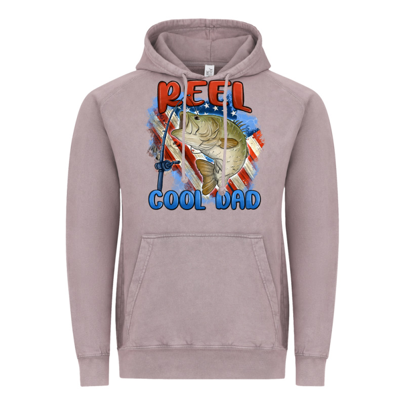 Reel Cool Dad Vintage Hoodie by MaliasSmallBusiness | Teevron