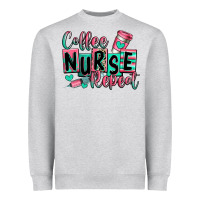 Heather Grey coffee nurse repeat Heavyweight Sweatshirt - RanaPortraitStore