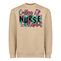 Mushroom coffee nurse repeat Heavyweight Sweatshirt - RanaPortraitStore