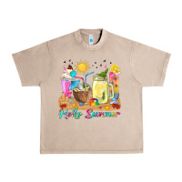 French Oak hello summer drinks Urban Heavy Tee - texasbilliewilder