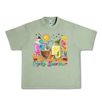 Oil Green hello summer drinks Urban Heavy Tee - texasbilliewilder