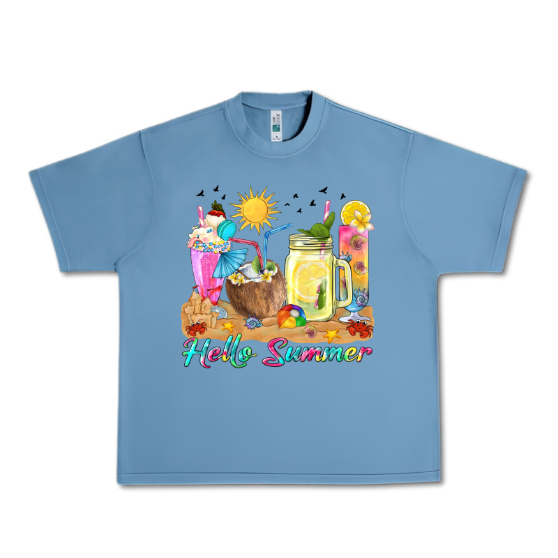 Hello Summer Drinks Urban Heavy Tee by texasbilliewilder | Teevron