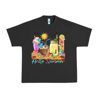 Pigment Black hello summer drinks Urban Heavy Tee - texasbilliewilder