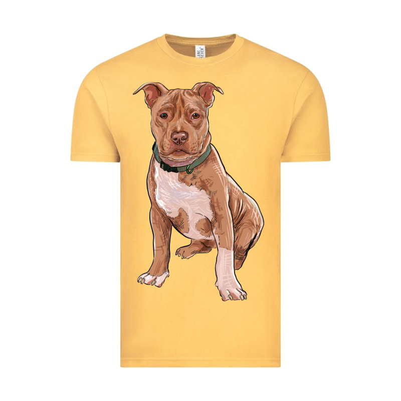 Brown Pitbull Vintage Tee by RanaPortraitStore | Teevron