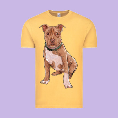 Vintage Tee brown pitbull