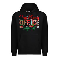 Black very merry office squad Premium Hoodie - MaliasSmallBusiness