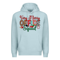 Blue Mist very merry office squad Premium Hoodie - MaliasSmallBusiness