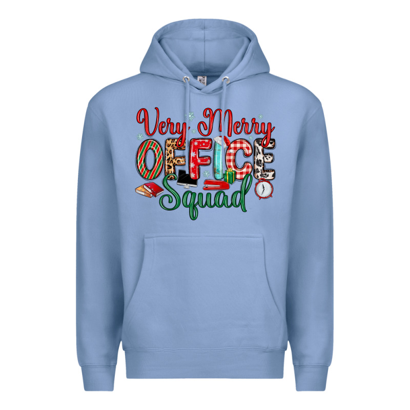 Very Merry Office Squad Premium Hoodie by MaliasSmallBusiness | Teevron