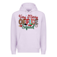 Lilac very merry office squad Premium Hoodie - MaliasSmallBusiness