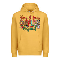Mustard very merry office squad Premium Hoodie - MaliasSmallBusiness