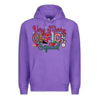 Purple very merry office squad Premium Hoodie - MaliasSmallBusiness